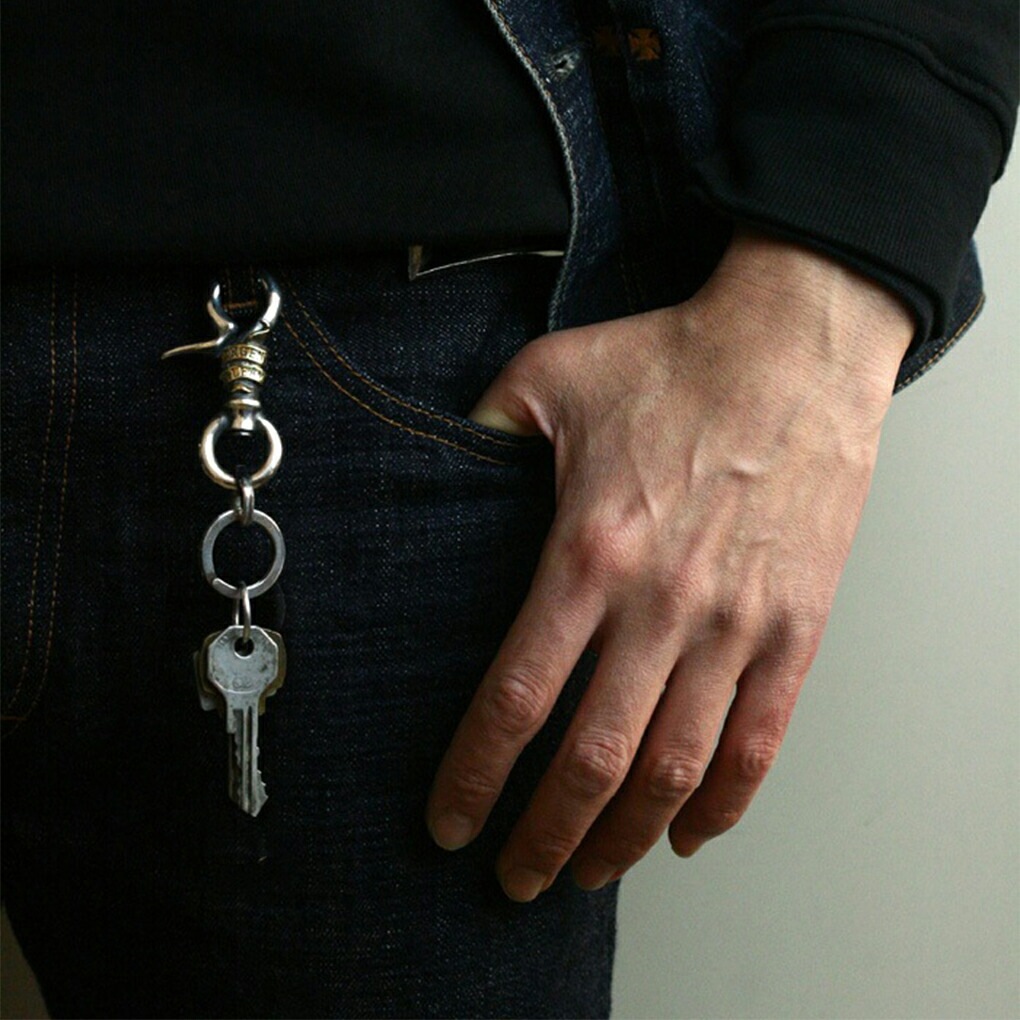 Celt&Cobra × Argent Gleam KEY RING Argent Gleam] [Men] [AK-87-1KOM] [Silver 925] Keychain Key Ring