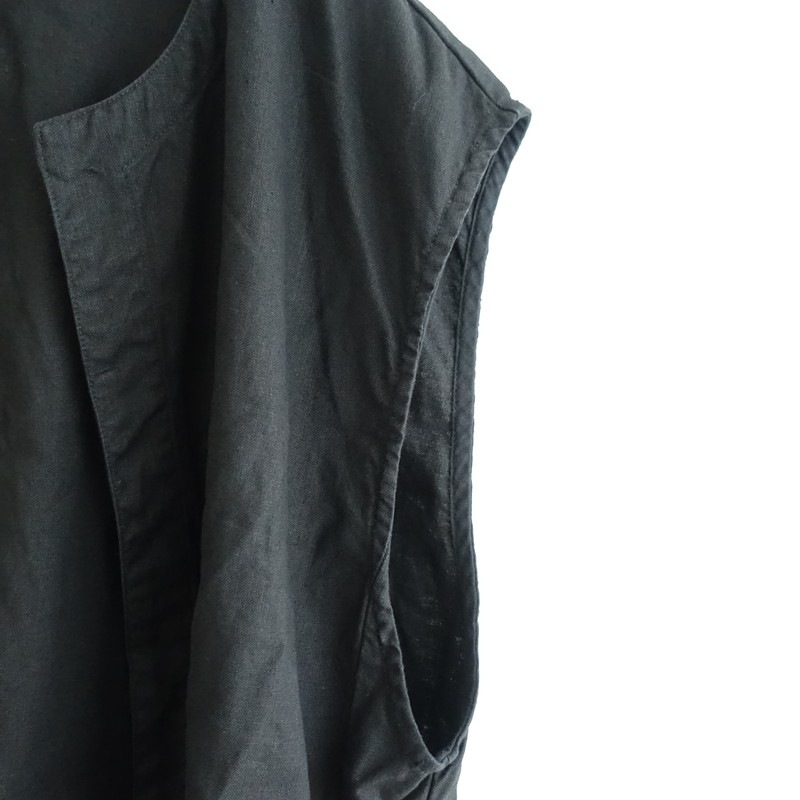 nest Robe] [UpcycleLino] [F] Collarless Big Silhouette Vest