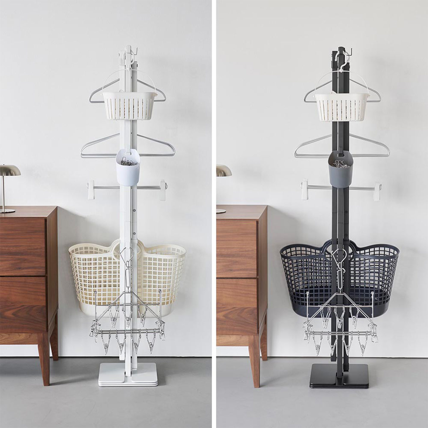 Yamazaki Tower Folding Indoor Clothes Drying Rack Stand Large 10266/ ...