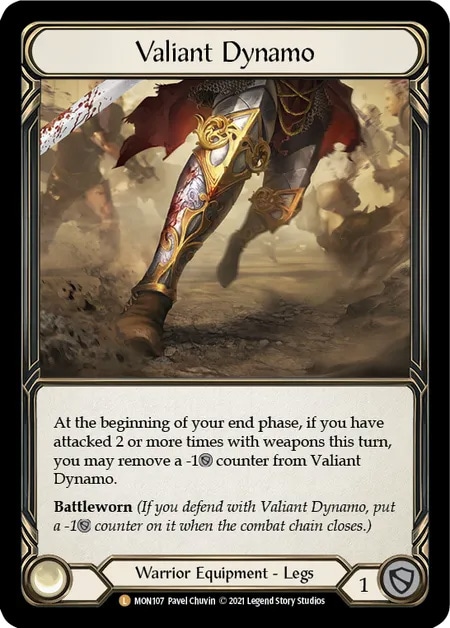 Warrior] [Cold Foil] [Size L] Valiant Dynamo (MON-1st107) | Japan