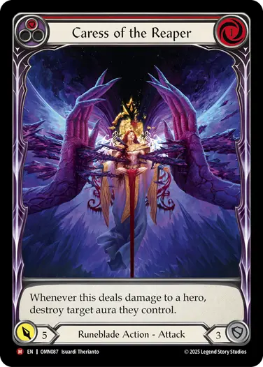 Runeblade] Caress of the Reaper (Red) Cold Foil | Japan Finds