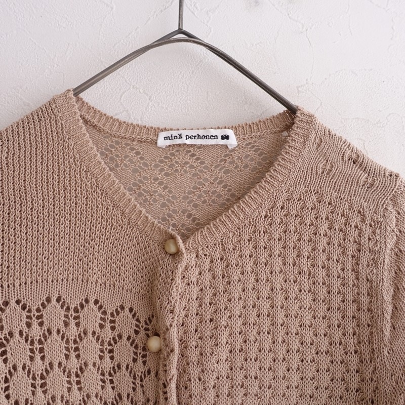mina perhonen cozy　ニット mina perhonen - 良品 mina perhonen ミナペルホネン cozy ハイネック