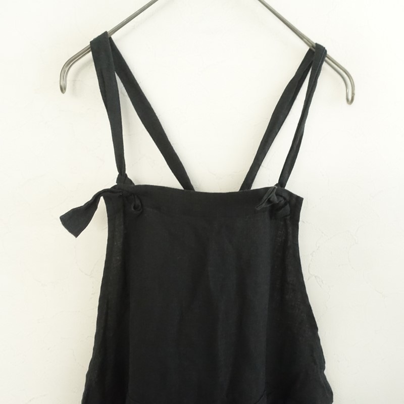 Antiquités noir Linen Apron Dress Antiquite's noir] [Linen] Apron Dress | Japan Finds