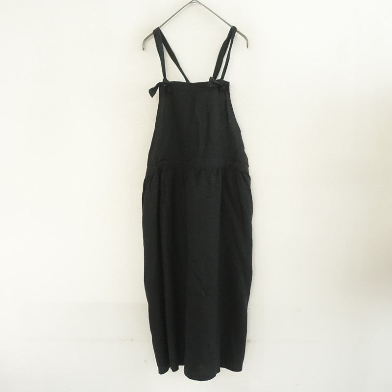 Antiquités noir Linen Apron Dress Antiquite's noir] [Linen] Apron Dress | Japan Finds