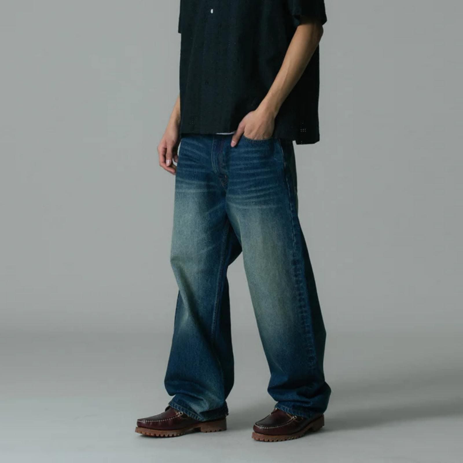 XLARGE FADED DENIM PANTS 32インチ XLARGE FADED BAGGY DENIM PANTS