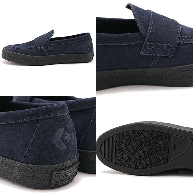 Converse Men's CS Loafer II SK Skate Shoes Navy/Black | Japan Finds