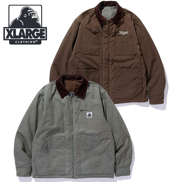 XLARGE Reversible Work Jacket (Charcoal Gray) | Japan Finds