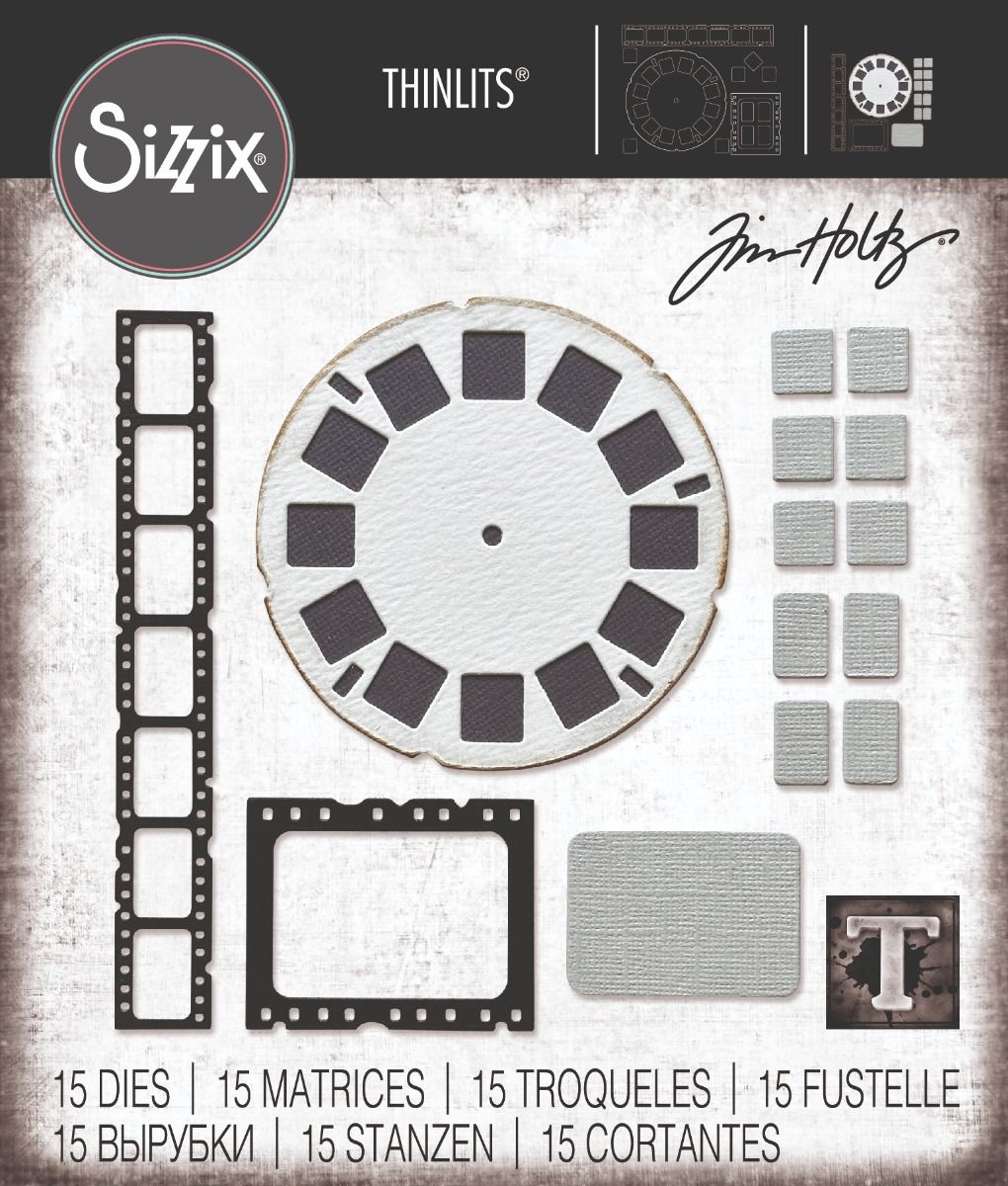 Sizzix] [Thinlits 666602] Vault Picture Show Dies by Tim Holtz