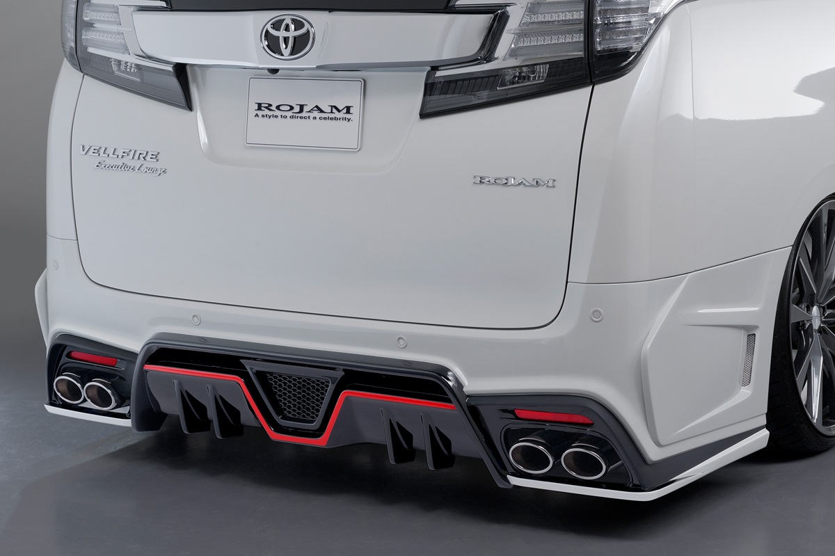 [ROJAM] [IRT GENIK] Vellfire 30 Rear Bumper Spoiler LED-less | Japan Finds