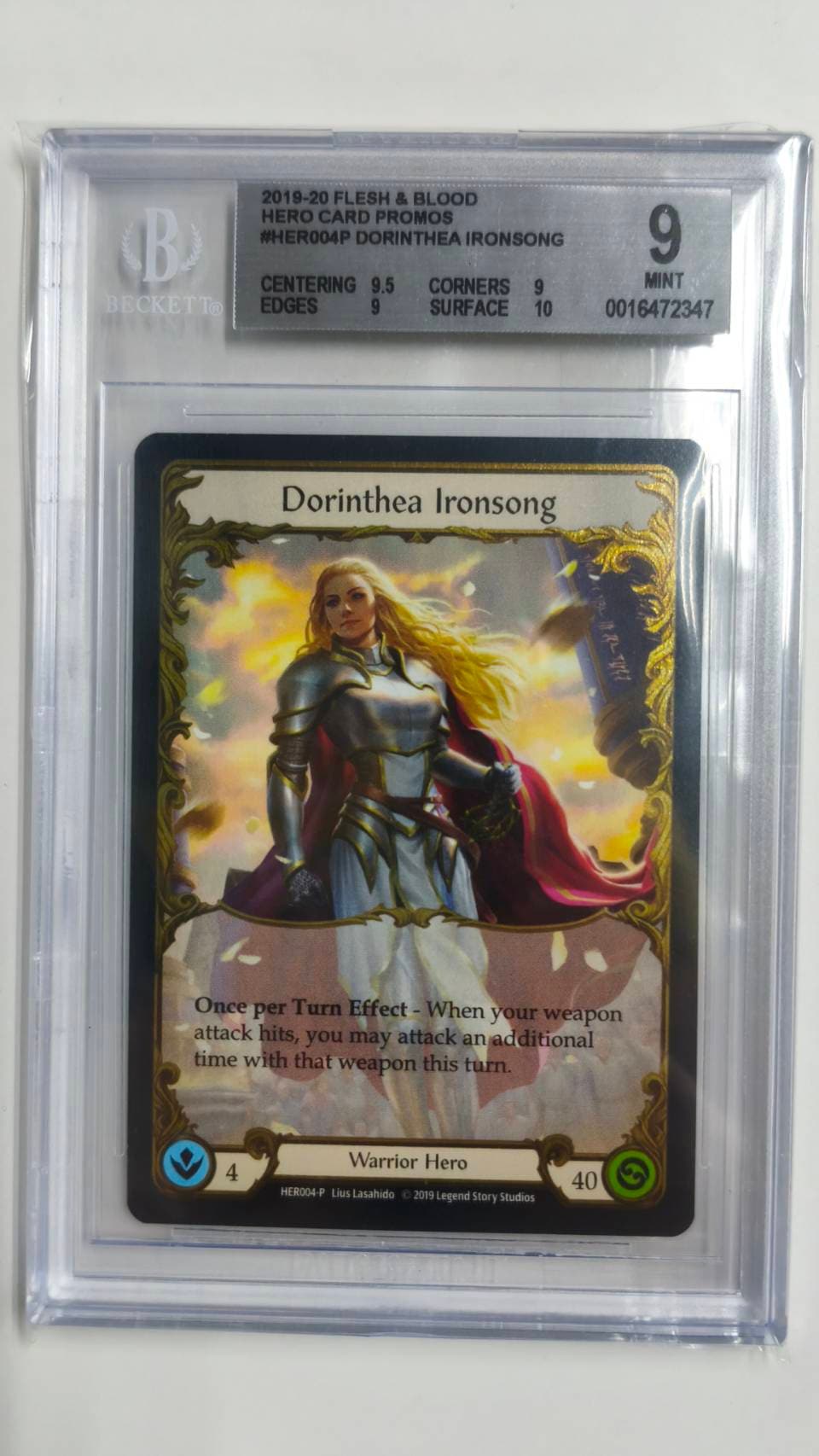 BGS 9] [EN] [Cold Foil] Dorinthea Ironsong Hero Promo HER004