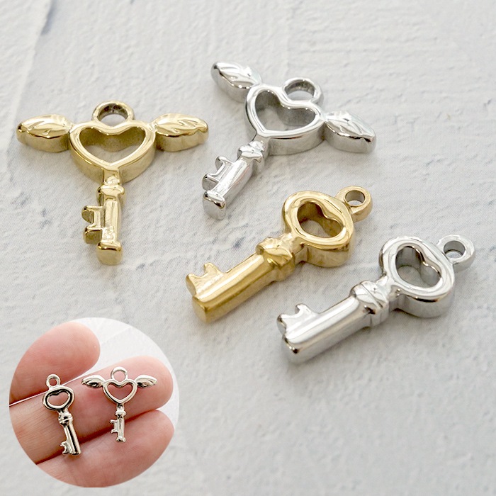 Stainless Charm [32] Magic Key (2 Types) Mini Wand/Doll Prop, Allergy ...