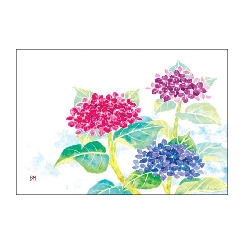No.1] Morning Glory Postcard Watercolor Painting | Japan Finds