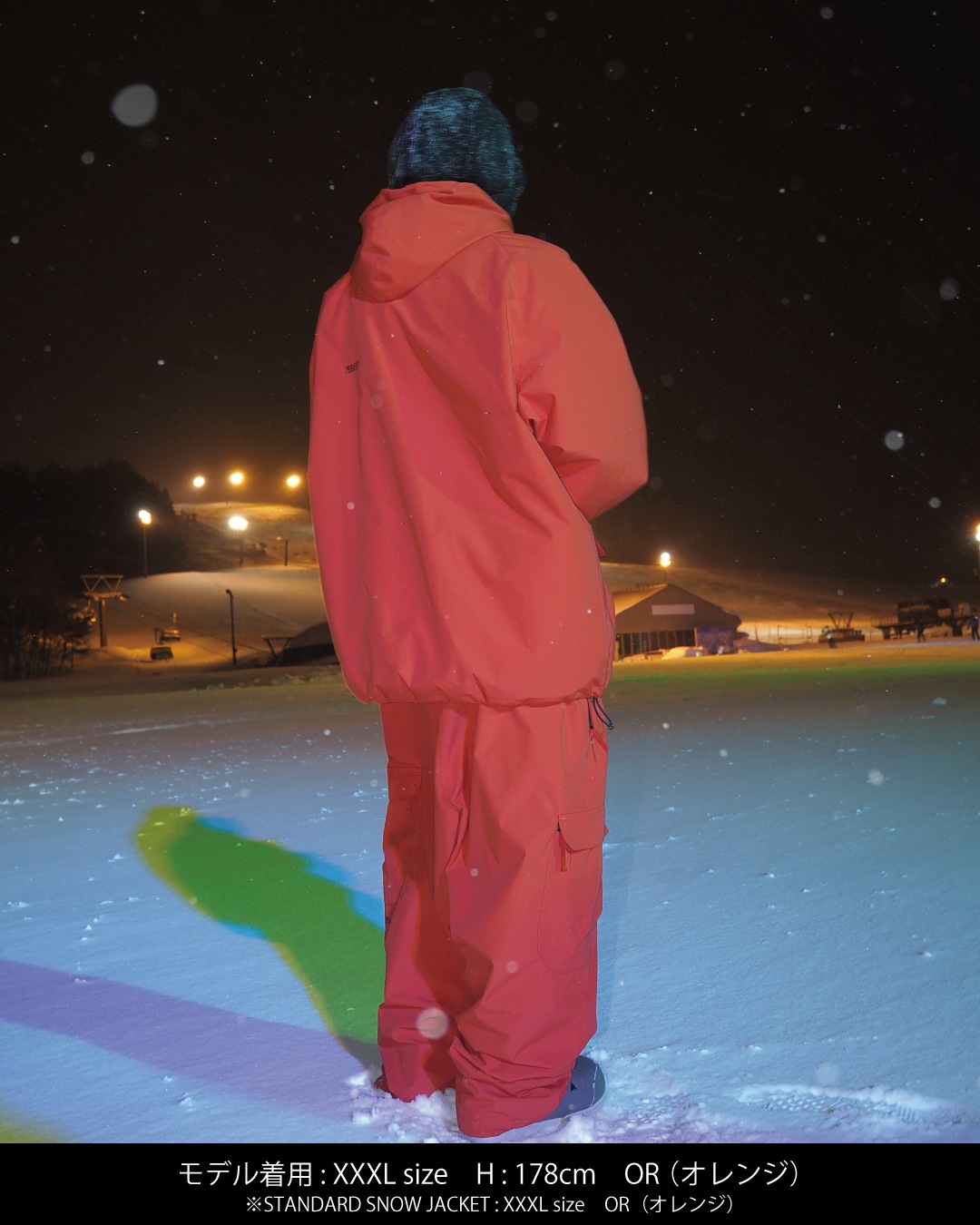 Authentic MAHF SNOW CARGO PANTS Waterproof Black Dark Green Orange