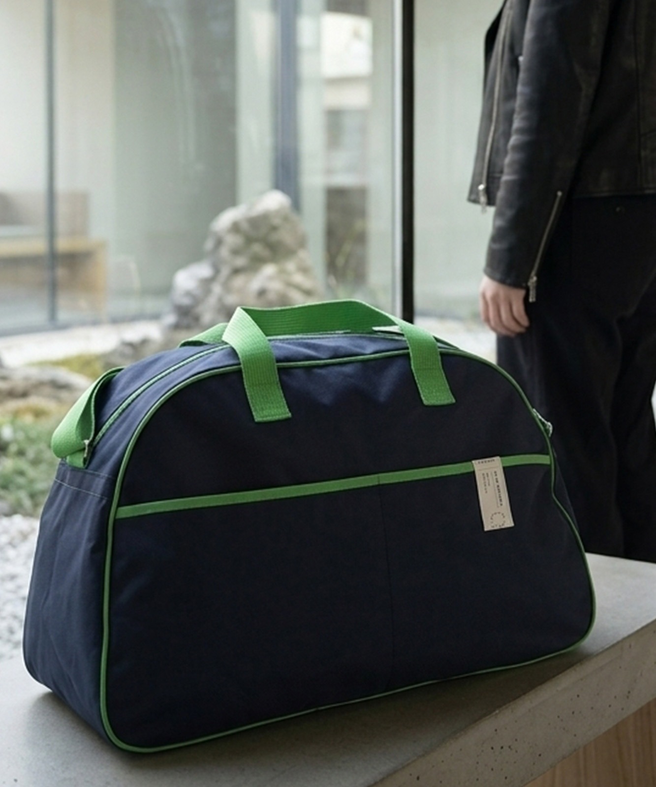 DEVICE select] [Unisex] [2-Way] [Lightweight] Bicolor Boston Bag