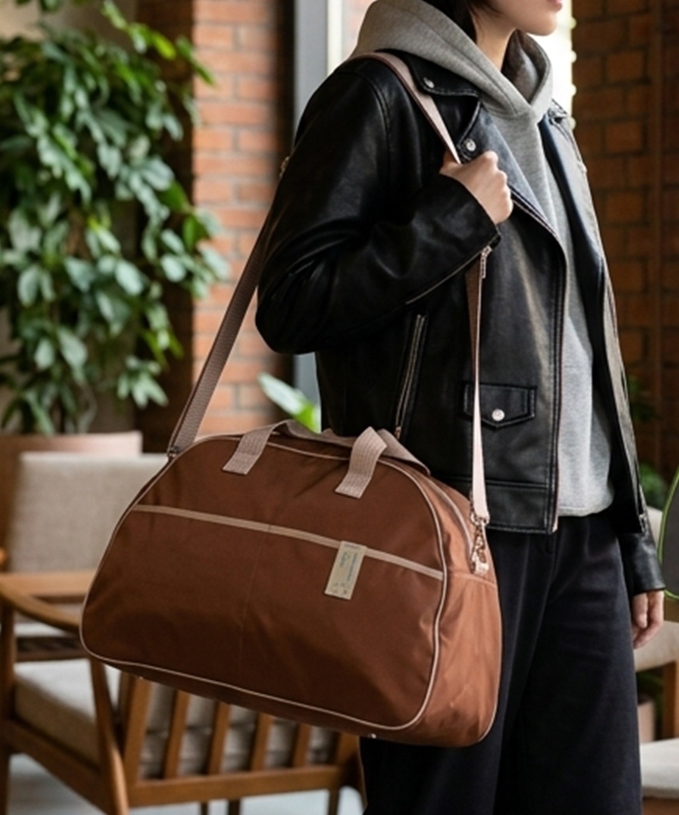 DEVICE select] [Unisex] [2-Way] [Lightweight] Bicolor Boston Bag