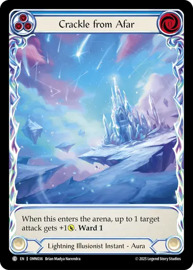 Cold Foil] Crackle from Afar (Blue) OMN036 C | Japan Finds