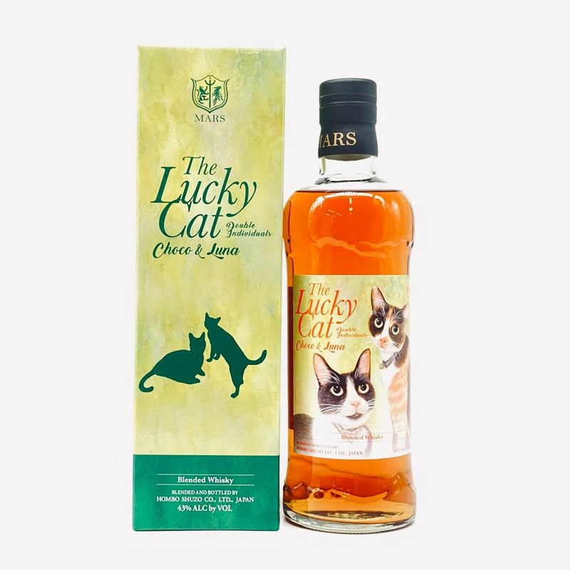 Mars Whisky] [700ml] The Lucky Cat Choco & Luna Whisky | Japan Finds