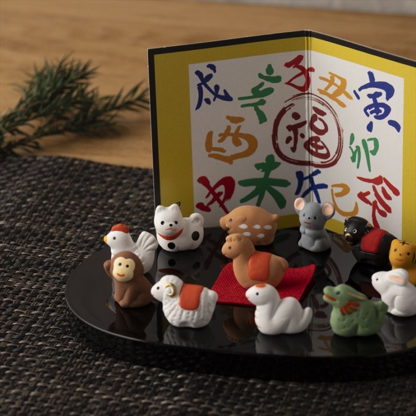 Lucky Bean 12 Zodiac Ornament Set | Japan Finds